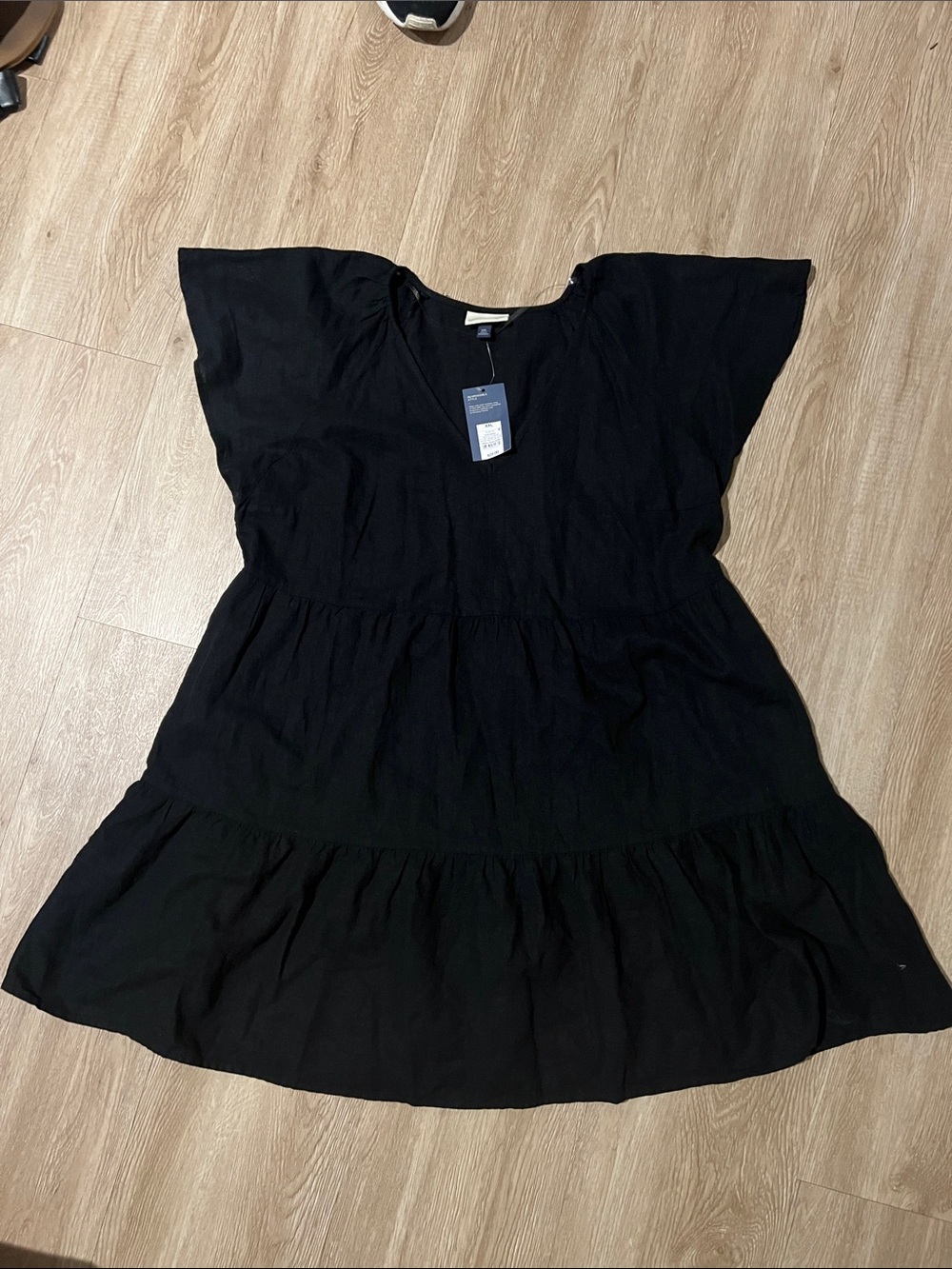 Universal Thread Black Tiered Casual Dress for women